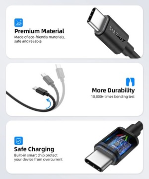 КАБЕЛЬ USB C-USB C 60 Вт, 2X0,3 м