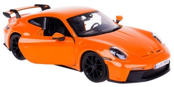 PORSCHE 911 GT3 MODEL METAL BBURAGO 1:24 POMARAŃCZ