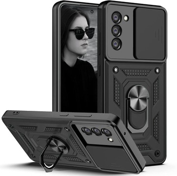 Etui PANCERNE SLIDE RING Szkło do Samsung S20 FE