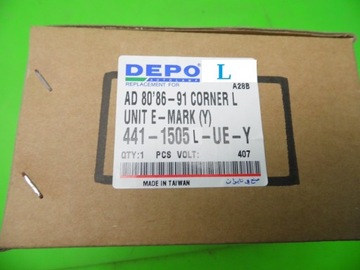 СИГНАЛ ПОВОРОТА ПЕРЕДНИЙ ЛЕВ AUDI 80 B3 86-91