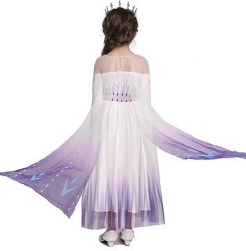 Наряд 104/110 платье+парик Эльза Холодное сердце 2