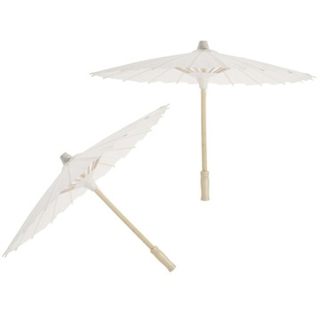 PARASOLKA Z BIAŁEGO PAPIERU 40CM DEKORACJA NA PRZYJĘCIA