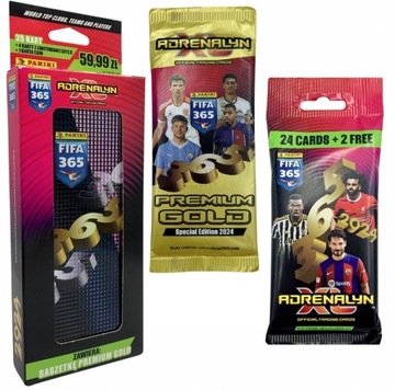 Puszka kolekcjonera PREMIUM 2024 FIFA 365 - Saszetka GOLD Fat Pack Piórnik