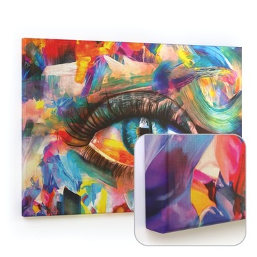 Tablica magnetyczna CANVASboards 90x60 Oko tęczowe