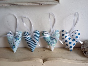 КУЛОНЫ «СЕРДЕЧКИ» из ХЛОПКА комплект из 4 шт.