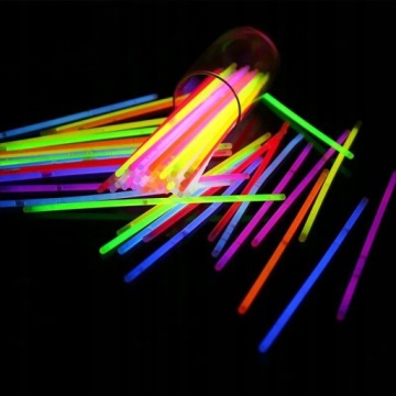 СВЕТЯЩИЕСЯ ФЛУО БРАСЛЕТЫ 100 ШТ. РАЗЪЕМЫ PARTY NEON CHIMICAL LIGHT