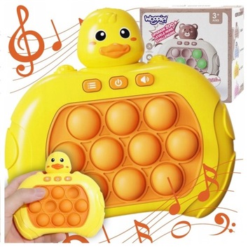 GRA POP IT FAST PUSH ANTYSTRESOWA ZRĘCZNOŚCIOWA BĄBELKI ELEKTRYCZNA KONSOLA