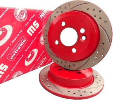 2x Tarcze Tył do Mini Cooper R50 R52 R53 R57 R56 R55 NAWIERCANE Tuningowe