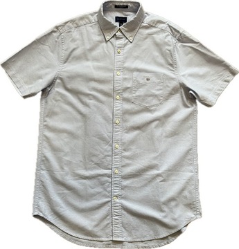 GANT THE OXFORD SHIRT REGULAR MĘSKA KOSZULA KRÓTKI RĘKAW R. M 40 KOLOR LOGO