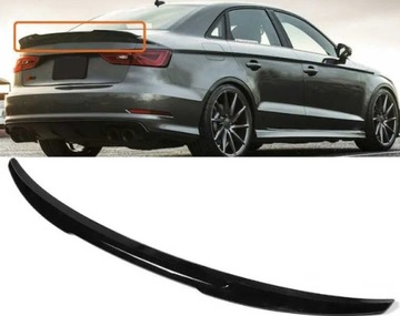 SPOILER LOTKA SPOJLER AUDI A3 S3 8V CZARNY POŁYSK
