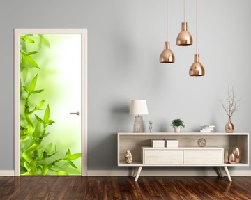 Самоклеящиеся БАМБУКОВЫЕ ФОТОБОИ на двери гардероба