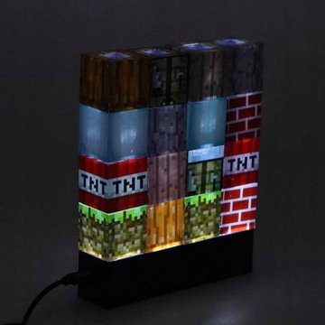 НАБОР НОЧНЫХ ЛАМП 18 В 1 MINECRAFT БЛОКИРУЕТ ДЕТЕЙ
