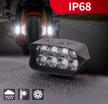 ГАЛОГЕННЫЕ ФАРЫ СВЕТОДИОДНЫЕ РАБОЧИЕ ЛАМПЫ MOTOR QUAD 8W