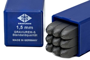 ZNACZNIK NUMERATOR STEMPLE CYFRY 0-9 GERMAN 1,5 mm