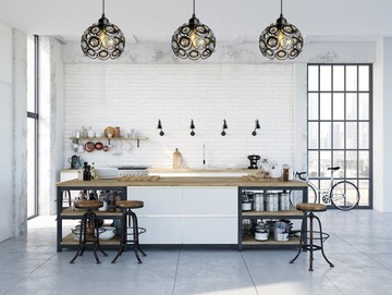 LAMPA WISZĄCA SUFITOWA ŻYRANDOL EDISON LED PLAFON