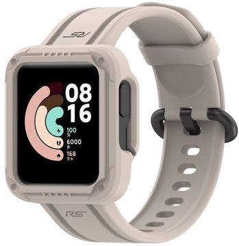 PASEK Z ETUI MOCNY DO XIAOMI REDMI WATCH 2 LITE / MI WATCH LITE - BEŻOWY