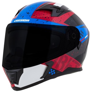 KASK MOTOCYKLOWY CASSIDA 3.0 DRFT + SZYBA CZARNA M