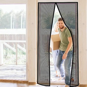 МОСКИТНАЯ СЕТКА ДЛЯ БАЛКОННОЙ ДВЕРИ, ОКНА, ОКНА С МАГНИТОМ ПРОЧНАЯ СЕТКА 100 x 210СМ