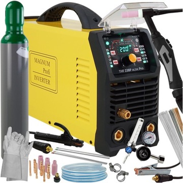 Spawarka TIG do Aluminium ZESTAW NA START Magnum THF 238P Pro 200 A HF 230V