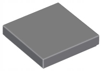 20 szt., LEGO Dark Bluish Gray Tile 2 x 2 3068b