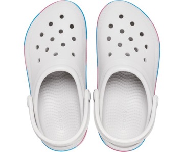 Crocs 209714-1FS Off Court Glitter Band kolorowe klapki tenisówki J4 36-37