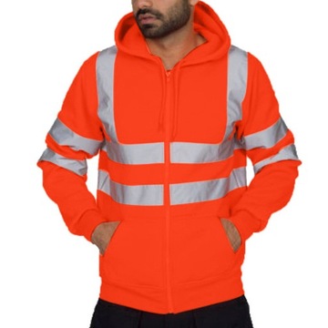 POLAR Roboczy Odblaskowy BLUZA Polarowa BHP M-4XL