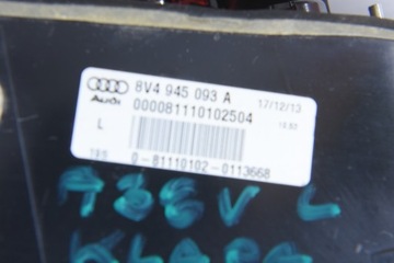 AUDI A3 8V SPORTBACK SVĚTLO KRYT LEVÝ PRAVÁ ZADNÍ