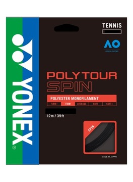 Yonex POLY TOUR SPIN (ROZMIAR: 1,25 mm) - Black