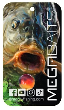 Zawieszka zapachowa do samochodu MegaBAITS Karp czarna - MegaBAITS Vanilla