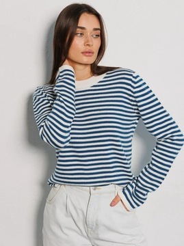 2023 New Warm Striped Sweater Women Oversize Pullo