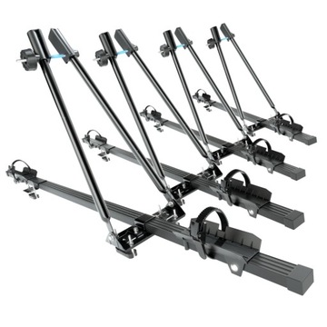 4x BAGAŻNIK DACHOWY NA ROWER - STALOWY UCHWYT ROWEROWY NA DACH - AMOS