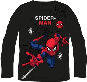 MARVEL BLUZKA SPIDERMAN LONGSLEEVE CHŁOPIĘCY R128