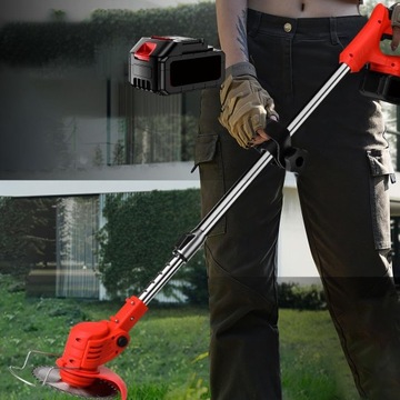 ТРИММЕР ДЛЯ ТРАВЫ 21 В 2X АККУМУЛЯТОРНАЯ КОСИЛКА ТЕЛЕСКОПИЧЕСКИЙ РЫЧАГ РЕГУЛИРОВКИ