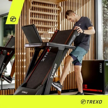 Электрическая беговая дорожка TREXO X400 черная 166X76,5X135 см СКЛАДНАЯ КОНСТРУКЦИЯ