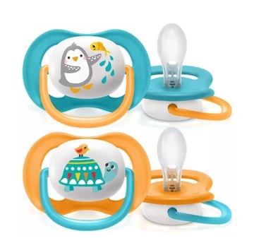 Пустышки AVENT 2 ULTRA AIR 6-18M ДЫШАЩИЕ SCF080/07 + СТЕРИЛИЗУЕМЫЙ ФОРМАТ