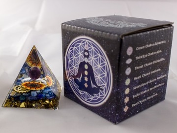 ПИРАМИДА ОРГОНИТ АМЕТИСТ ЦИАНИТ КИАНИТ МЕДЬ ГАРМОНИЯ ЧАКРА РЕЛАКСАЦИЯ 5см