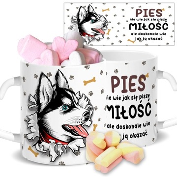 Кружка в форме сердца, подарок для собак, выкройки DOG LOVE