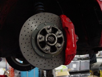 НАКЛЕЙКА НА ЗАДНИЙ ТОРМОЗНОЙ СУППОРТ PORSCHE Hi-TEMP 8 ЛЕТ