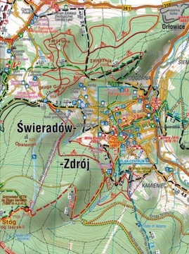 OWY STOŁOWE MOUNTAINS KARKONOSZE ЛАМИНИРОВАННАЯ КАРТА x 3 КОМПАСА