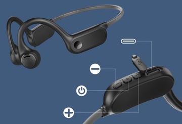 БЕСПРОВОДНЫЕ СПОРТИВНЫЕ НАУШНИКИ BONE С КОСТНОЙ ПРОВОДИМОСТЬЮ, НАУШНИКИ BLUETOOTH