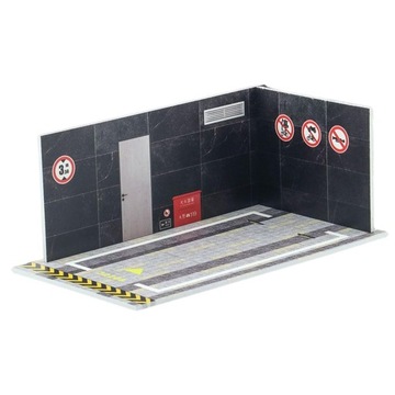 Mini odlewany garaż samochodowy, 1/32 parking podziemny 32208 czarny