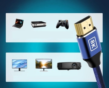 Кабель HDMI — кабель HDMI 2.1 8K 60 Гц 4K 120 Гц 48 Гбит/с 7680 x 4320 пикселей 2 м