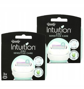 6x Wkłady WILKINSON Intuition Sensitive Care do maszynki do golenia