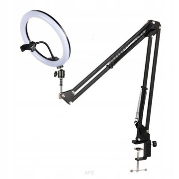 КОЛЬЦЕВАЯ ЛАМПА 26см USB ДЛЯ РУЧКИ ТЕЛЕФОНА