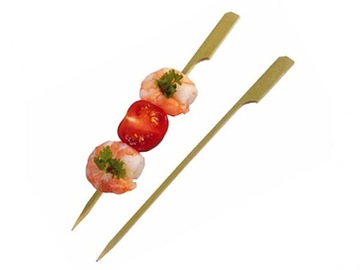 PATYKI BAMBUSOWE GOLF 18cm DŁUGIE (100) RED PLAST