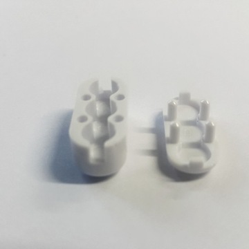 Łącznik łańcuszka koralika 6 sztuk 4,5 mm biały