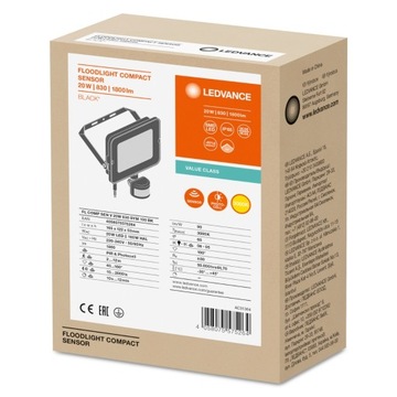 Светодиодный прожектор 20Вт 3000К LEDVANCE MOTION SENSOR