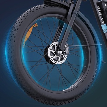 Электрический горный велосипед Ridstar 2000 Вт, 23 Ач, 50 км/ч, 26*4,0 дюйма, толстые шины