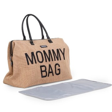 СУМКА ДЛЯ МАМЫ БОЛЬШАЯ ВМЕСТИТЕЛЬНАЯ ДЕТСКАЯ СУМКА ИЗ РАФИИ