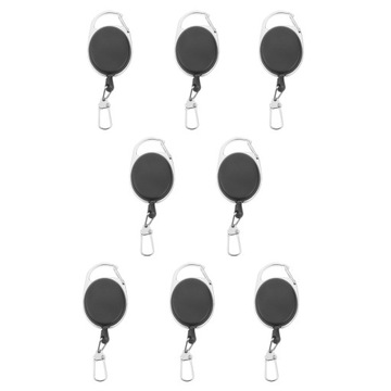 8 szt. Chowanych do trzymania kluczy, etui na identyfikator, etui na karty